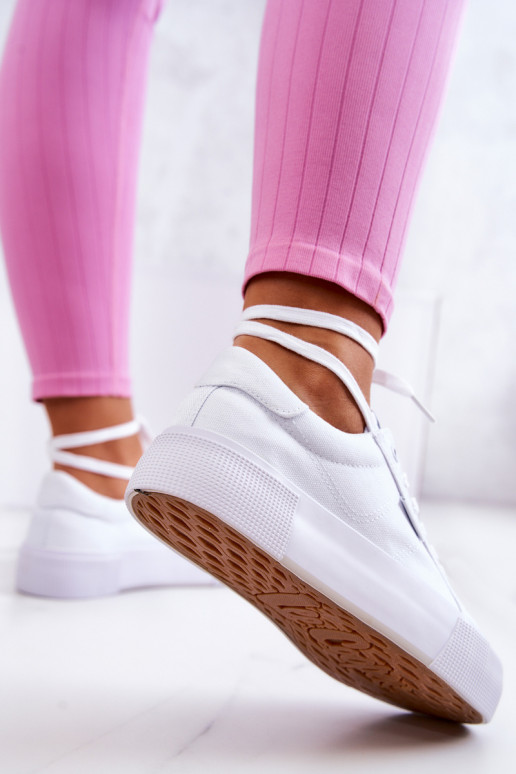 Spordijalatsid platvormiga Lee Cooper LCIN-22-31-0884L valget värvi Spordijalatsid platvormiga Lee Cooper LCIN-22-31-0884L valget värvi