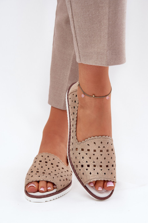 Pealhk Ažuursed baleriinad Z Odkrytymi Palcami S.Barski LR51-922 Kuldset värvi