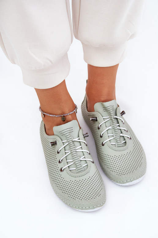 jalatsid Pealiste omad Valmistatud naturaalsest nahast Artiker 54C0833 rohelist värvi