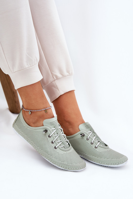 jalatsid Pealiste omad Valmistatud naturaalsest nahast Artiker 54C0833 rohelist värvi