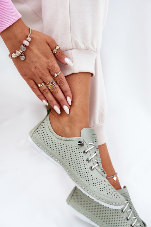 jalatsid Pealiste omad Valmistatud naturaalsest nahast Artiker 54C0833 rohelist värvi