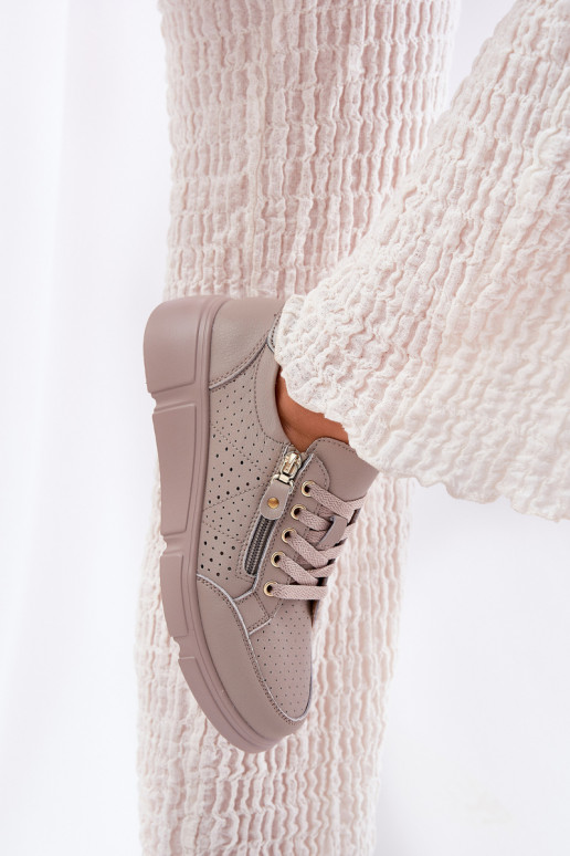 Pealhk spordijalatsid Sneakers tüüpi jalanõud platvormiga tõmblukuga Vinceza 88019 beeži värvi Pealhk spordijalatsid Sneakers tüüpi jalanõud platvormiga tõmblukuga Vinceza 88019 beeži värvi