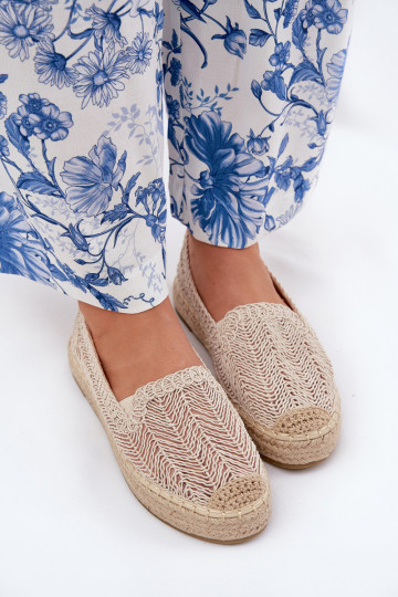 Liivakarva espadrillid platvormiga Vinceza 17392
