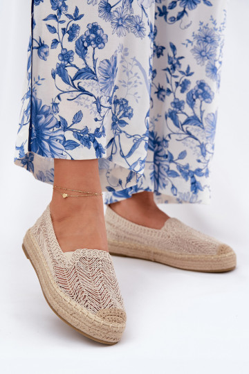 Liivakarva espadrillid platvormiga Vinceza 17392 2