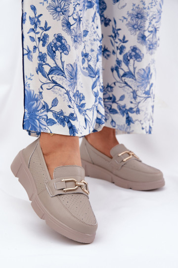 naiste mokassiinid Pealhk Ze Kuldset värvim Detalem Vinceza 88007 beeži värvi