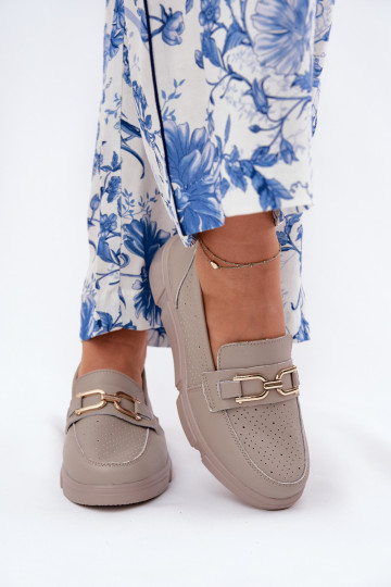 naiste mokassiinid Pealhk Ze Kuldset värvim Detalem Vinceza 88007 beeži värvi 2