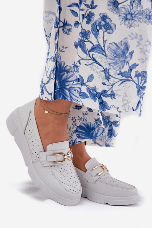 naiste mokassiinid Pealhk Ze Kuldset värvim Detalem Vinceza 88007 Halli värvi naiste mokassiinid Pealhk Ze Kuldset värvim Detalem Vinceza 88007 Halli värvi