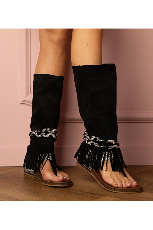 Mustad naiste sandaalid kõrge...