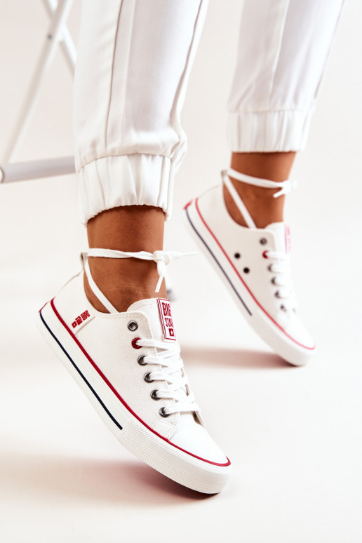 Pealiste omad Riidest vabaaja jalanõud BIG STAR JJ274123 valget värvi Pealiste omad Riidest vabaaja jalanõud BIG STAR JJ274123 valget värvi