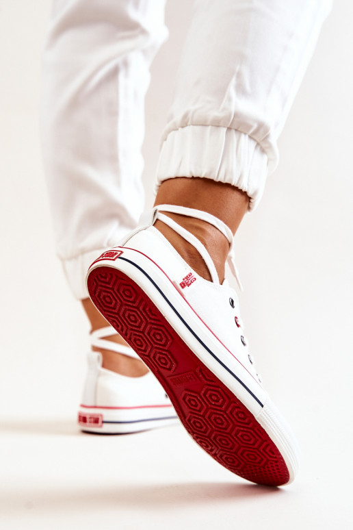 Pealiste omad Riidest vabaaja jalanõud BIG STAR JJ274123 valget värvi Pealiste omad Riidest vabaaja jalanõud BIG STAR JJ274123 valget värvi