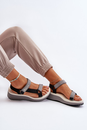 Pealistesandaalid platvormiga I Koturnie Big Star NN274A054 Halli värvi 2