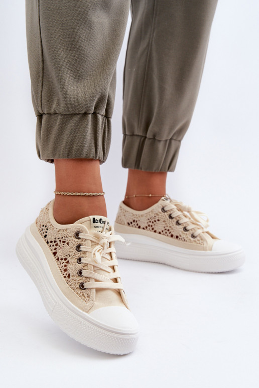 Pitsilised naiste saapad Lee Cooper LCIN-23-44-1620 beeži värvi