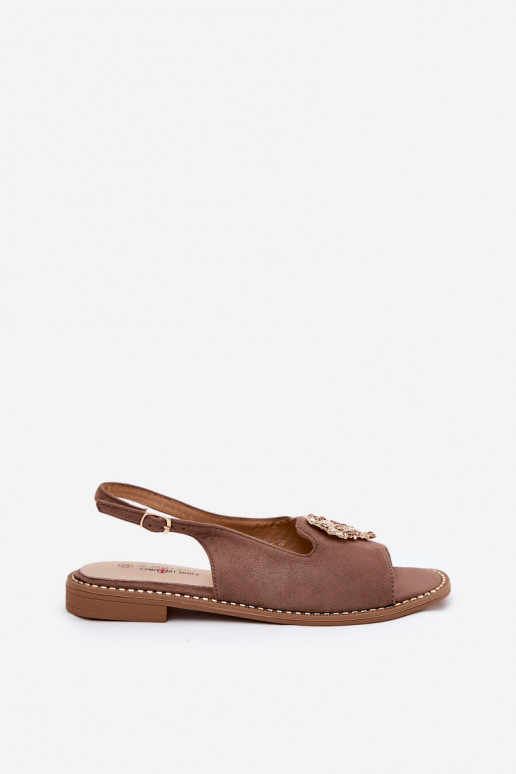 Pealistesandaalid Koos Ornate Heartsm S.Barski KV27-018 beeži värvi