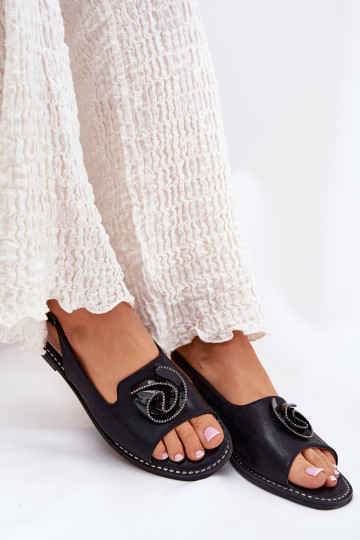 Läikivad Pealistesandaalid kaunistustega S.Barski KV51-006 msuud