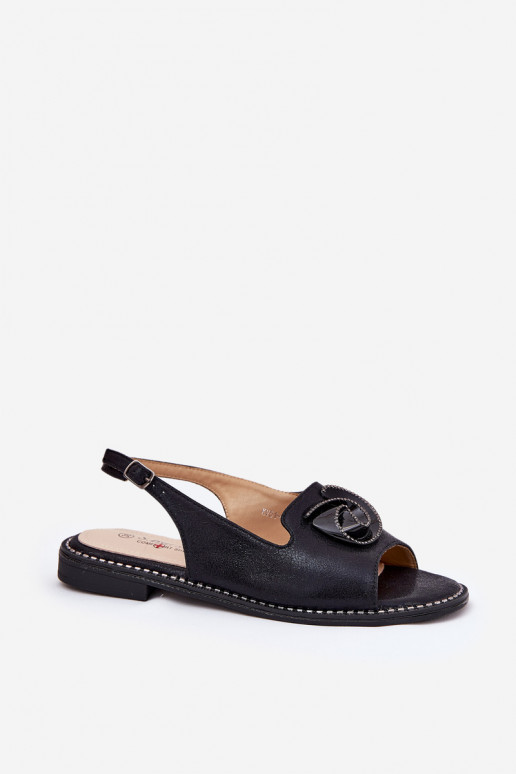 Läikivad Pealistesandaalid kaunistustega S.Barski KV51-006 msuud