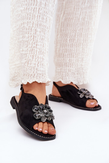 Pealistesandaalid laiade nööridega kaunistustega S.Barski KV27-001 msuud