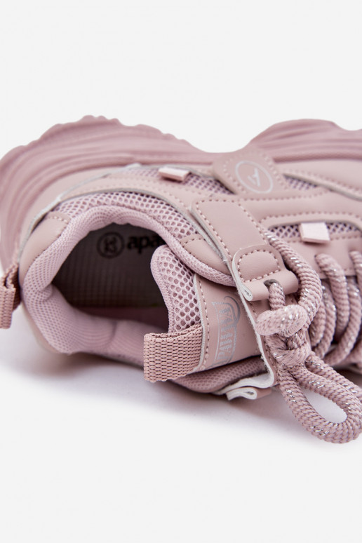 Sneakers tüüpi jalanõud Laste jalanõud platvormiga Tumeroosad värvi Hanomess