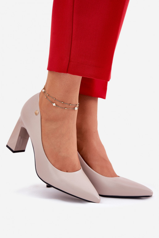 Elegantsed Kingad Peal Słupkosisseym Obcasie Vinceza 62221 Halli värvi