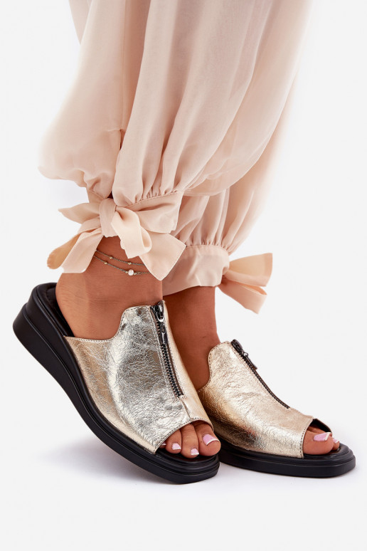 naiste plätud Kiilu peal tõmblukuga Kuldset värvi Irriva