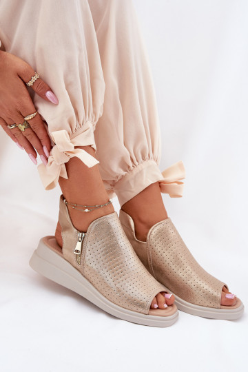 Pealistesandaalid Kiilu peal Kuldset värvi Mevinette