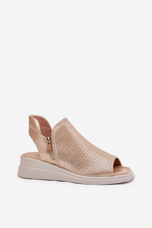 Pealistesandaalid Kiilu peal Kuldset värvi Mevinette Pealistesandaalid Kiilu peal Kuldset värvi Mevinette