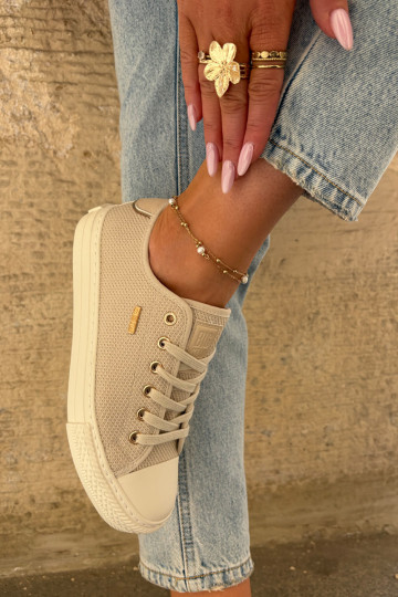 Riidest naiste saapad Big Star RR274767 beeži värvi