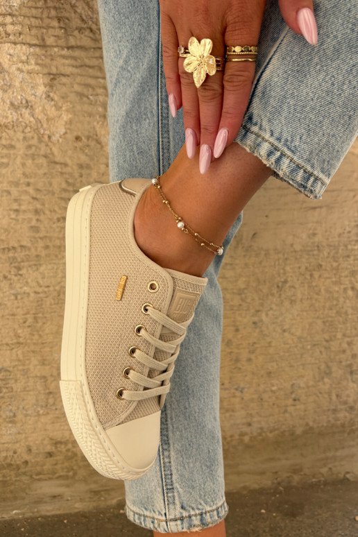 Riidest naiste saapad Big Star RR274767 beeži värvi