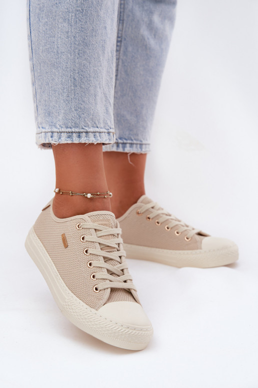 Riidest naiste saapad Big Star RR274767 beeži värvi