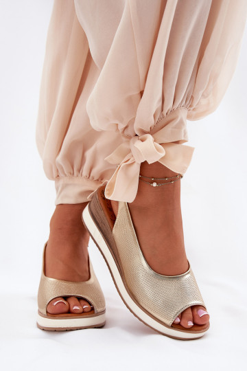 Pealhk Platvormiga sandaalid Artiker 56C2312 Kuldset värvi 2