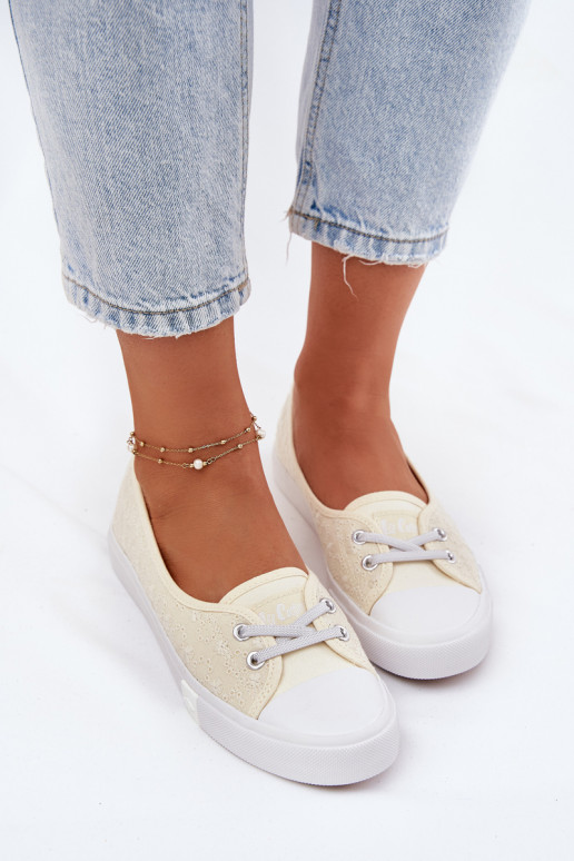 Spordijalatsid naiste saapad Z Haftem Lee Cooper LCIN-25-31-3445L beeži värvi