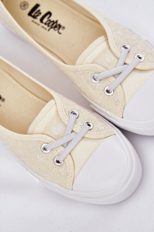 Spordijalatsid naiste saapad Z Haftem Lee Cooper LCIN-25-31-3445L beeži värvi