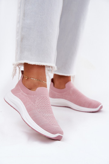 Riidest Slip-on spordijalatsid Pealiste omad Tumeroosad värvi Astusa