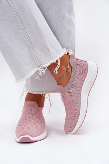 Riidest Slip-on spordijalatsid Pealiste omad Tumeroosad värvi Astusa 2