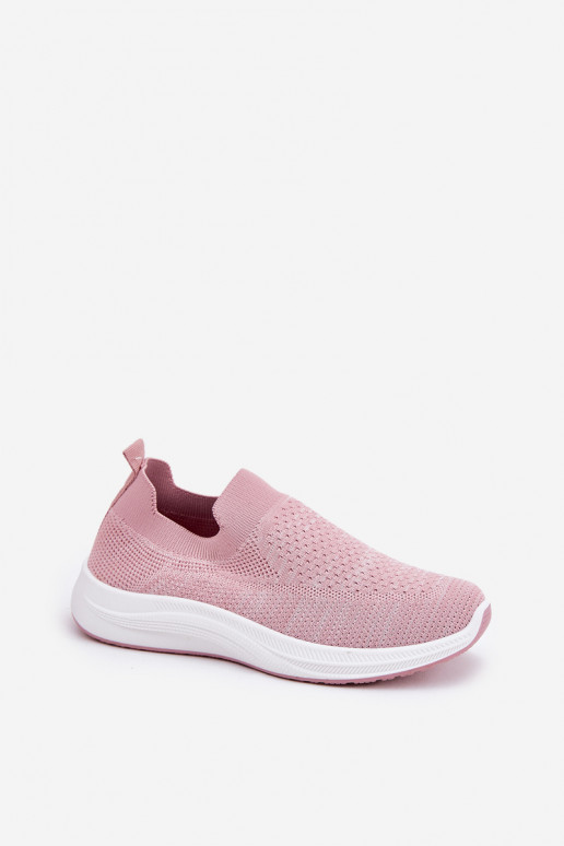Riidest Slip-on spordijalatsid Pealiste omad Tumeroosad värvi Astusa Riidest Slip-on spordijalatsid Pealiste omad Tumeroosad värvi Astusa