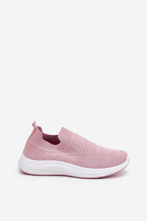 Riidest Slip-on spordijalatsid Pealiste omad Tumeroosad värvi Astusa Riidest Slip-on spordijalatsid Pealiste omad Tumeroosad värvi Astusa