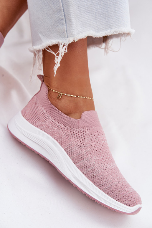 Riidest Slip-on spordijalatsid Pealiste omad Tumeroosad värvi Astusa Riidest Slip-on spordijalatsid Pealiste omad Tumeroosad värvi Astusa