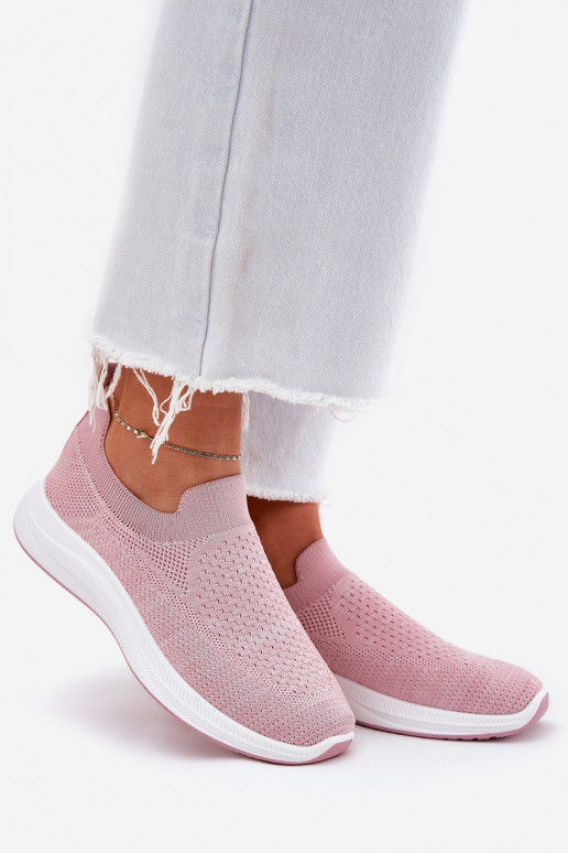 Riidest Slip-on spordijalatsid Pealiste omad Tumeroosad värvi Astusa Riidest Slip-on spordijalatsid Pealiste omad Tumeroosad värvi Astusa