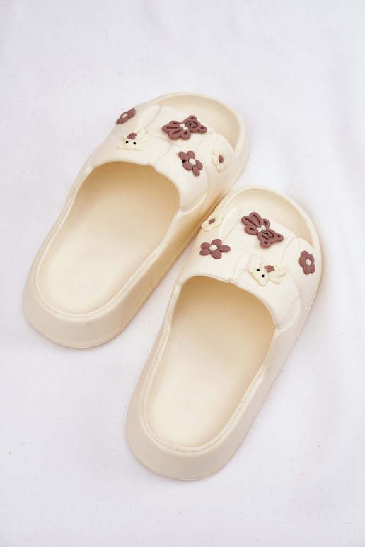 Kerged rannaplätud Sussid Z Przypinkami Ecru Redienna