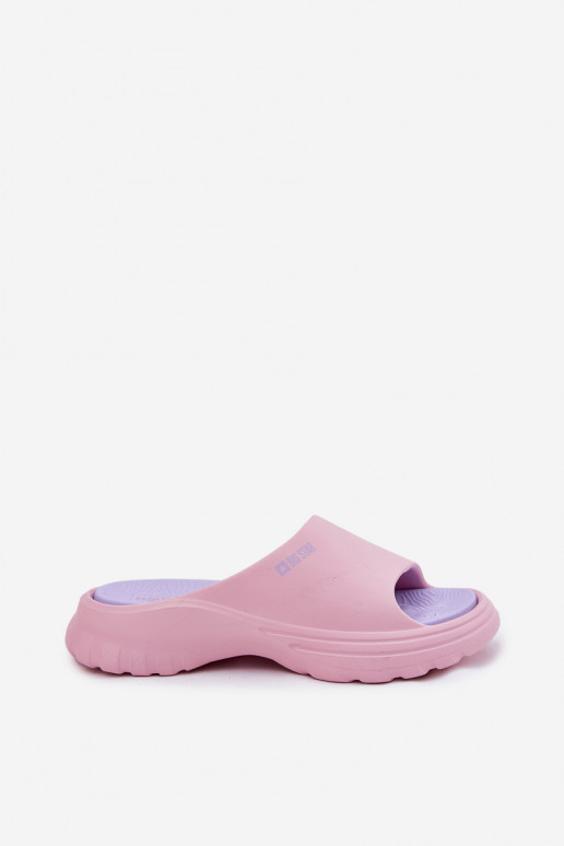 Kerged rannaplätud naiste plätud Big Star RR274A587 Tumeroosad värvi