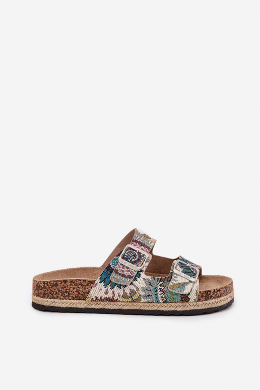 Mustriline naiste plätud Korkosissea platvormil neetide ja pandlaga Lee Cooper LCIN-25-35-3483L Mitmevärvilised Mustriline naiste plätud Korkosissea platvormil neetide ja pandlaga Lee Cooper LCIN-25-35-3483L Mitmevärvilised