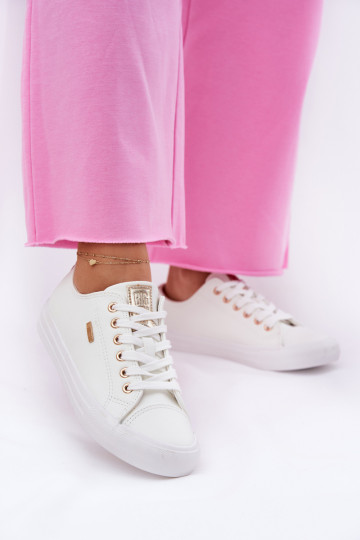 Naistele valged vabaaja kingad kunstnahast Big Star RR274748