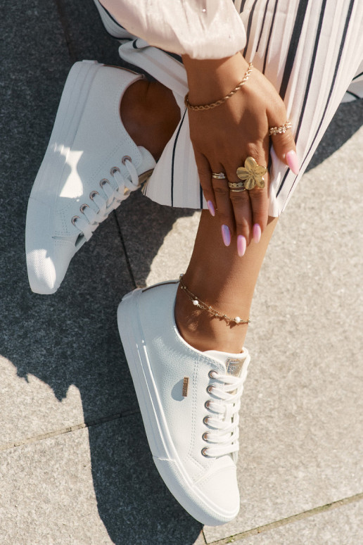 Naistele valged vabaaja kingad kunstnahast Big Star RR274748