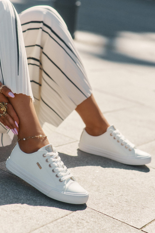 Naistele valged vabaaja kingad kunstnahast Big Star RR274748