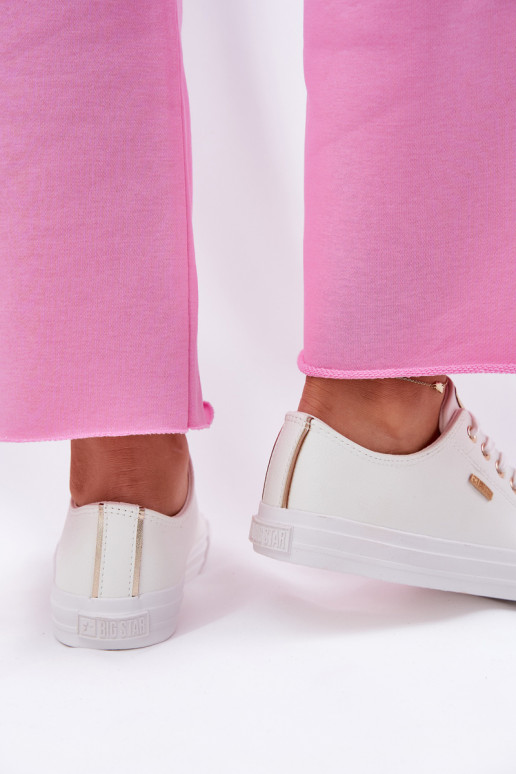 Naistele valged vabaaja kingad kunstnahast Big Star RR274748