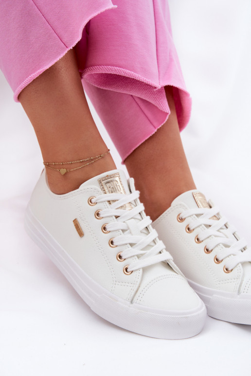 Naistele valged vabaaja kingad kunstnahast Big Star RR274748