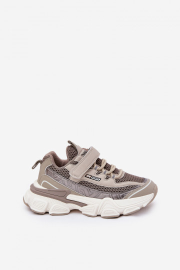 Sneakers tüüpi jalanõud jalanõud Lastejalatsid krõpsudega kinnitatav Khakivärvi Ronivelle 2