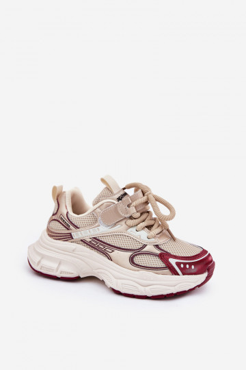 Sneakers tüüpi jalanõud Laste jalanõud Paksu talla peal Kuldset värvi Xairana