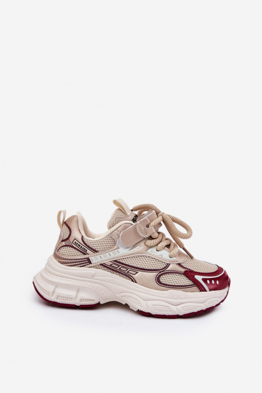 Sneakers tüüpi jalanõud Laste jalanõud Paksu talla peal Kuldset värvi Xairana