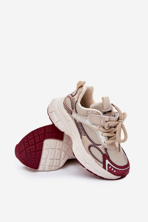 Sneakers tüüpi jalanõud Laste jalanõud Paksu talla peal Kuldset värvi Xairana