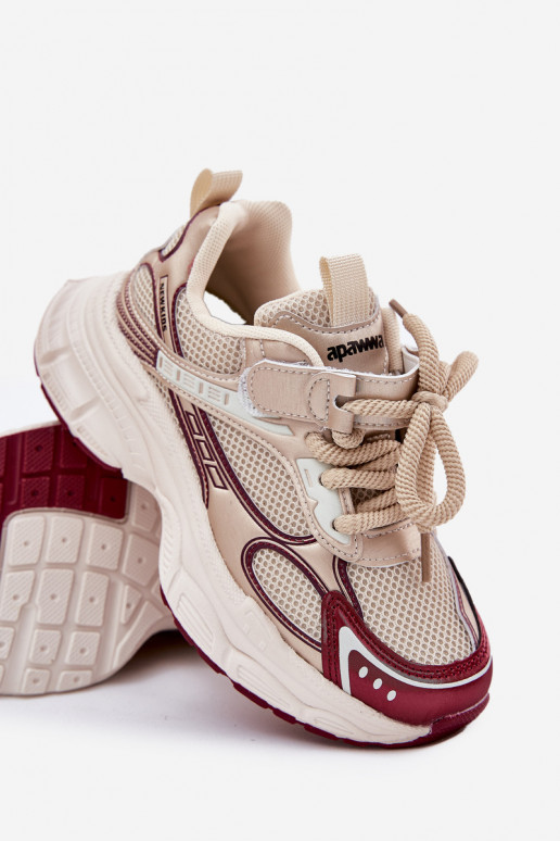 Sneakers tüüpi jalanõud Laste jalanõud Paksu talla peal Kuldset värvi Xairana